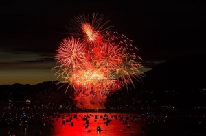 Fireworks over English bay 